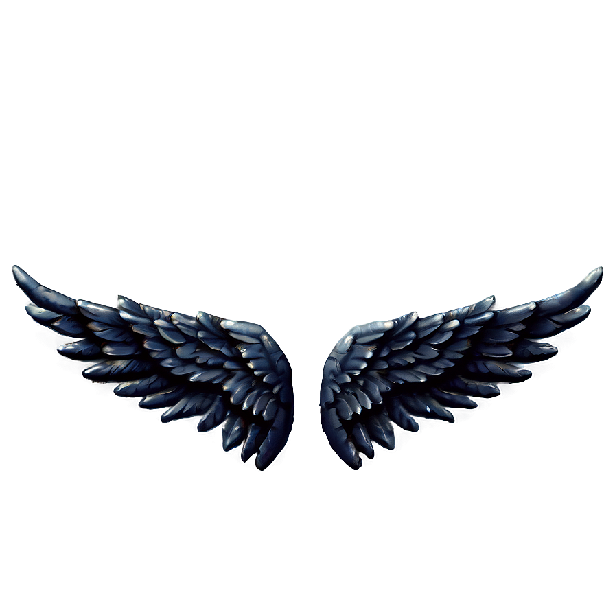 Black Angel Wings D PNG