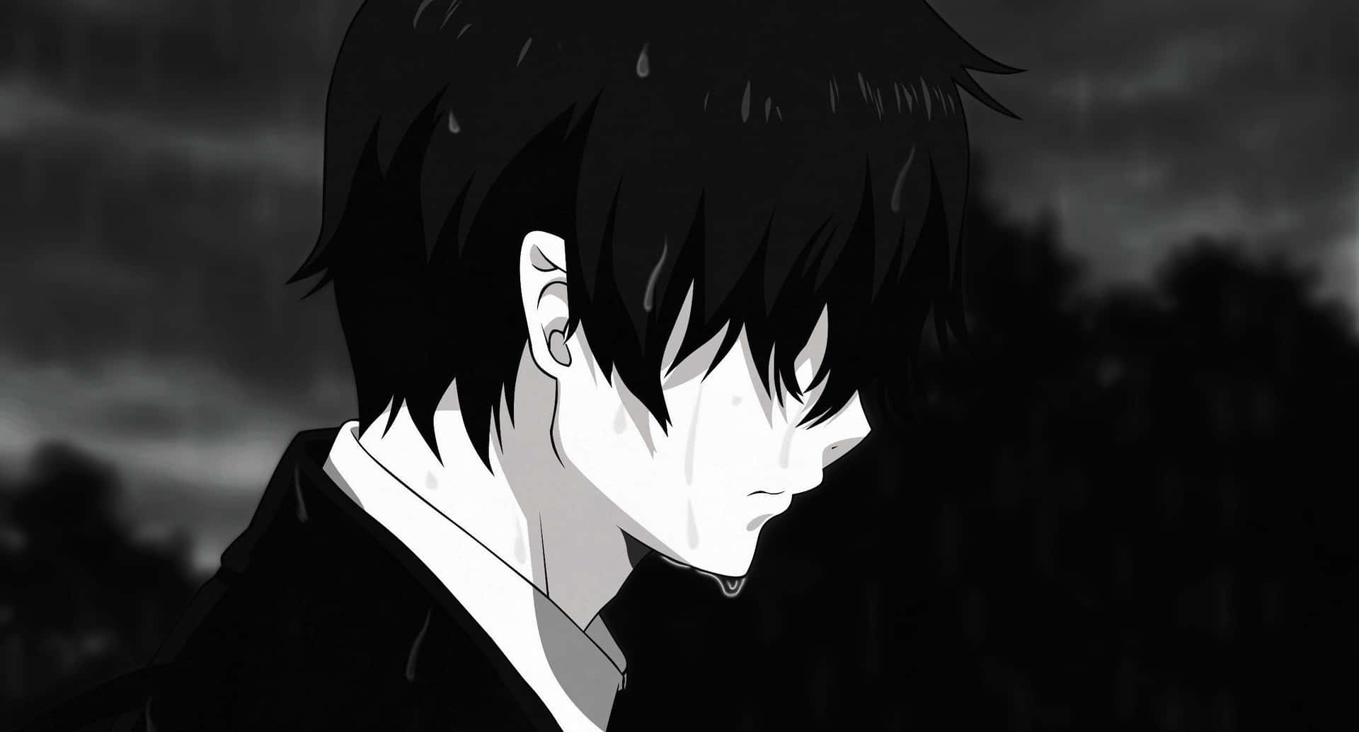 Black Anime Background