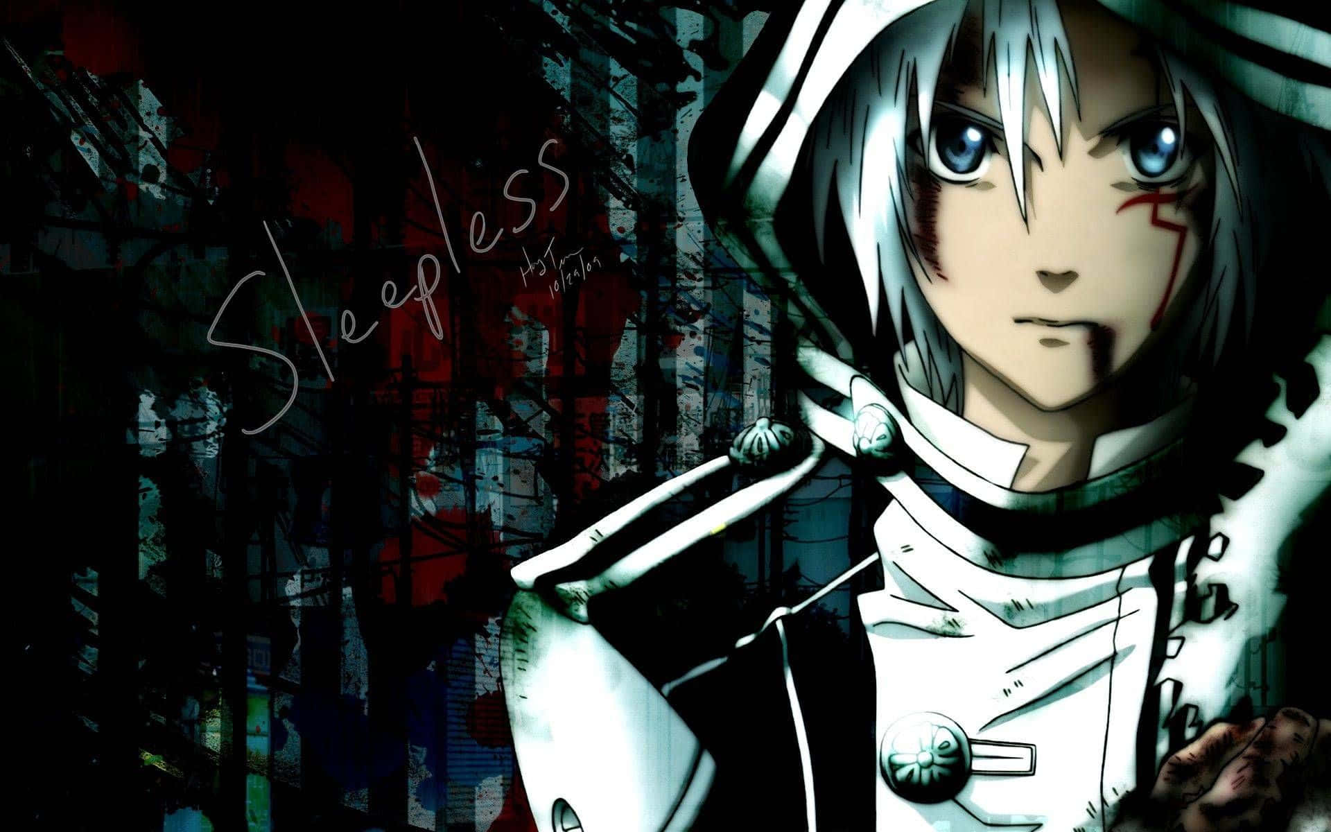A Character With White Hair And A Black Hood Wallpaper