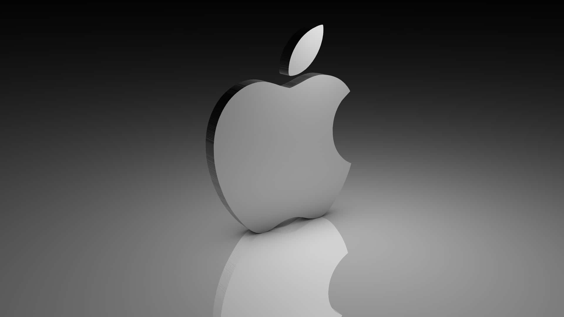 Illogo Di Apple In Elegante Nero Sfondo