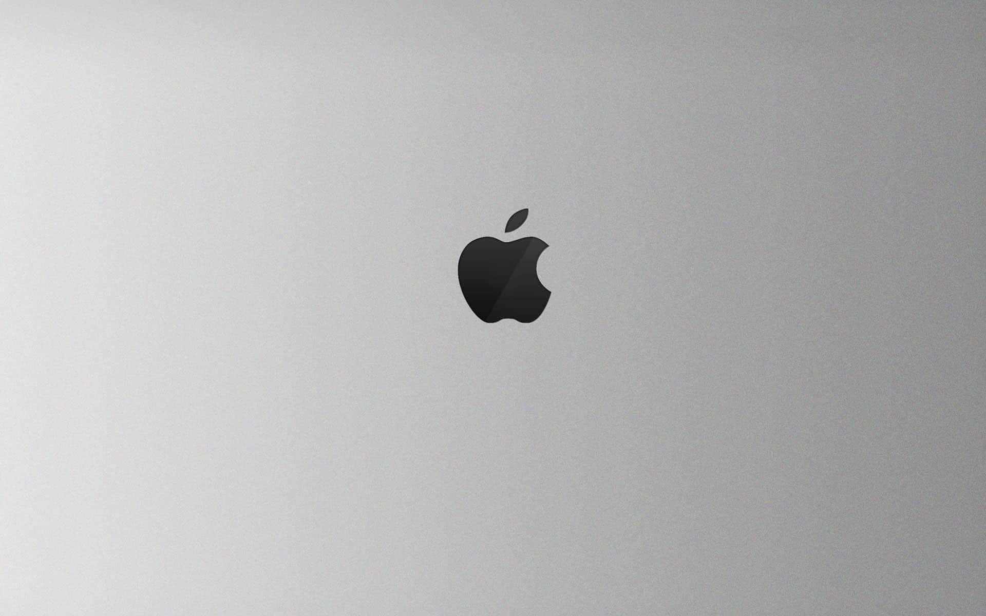 Logotipopreto Da Apple Em Prata. Papel de Parede
