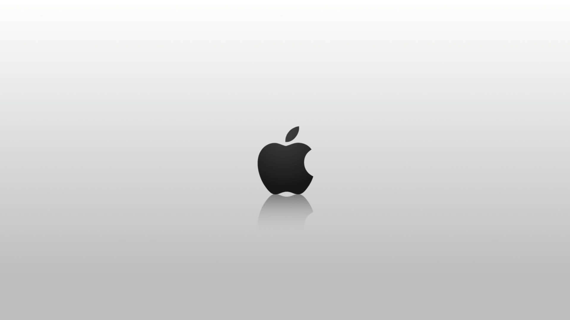Black Apple Logo With Shadow Wallpaper