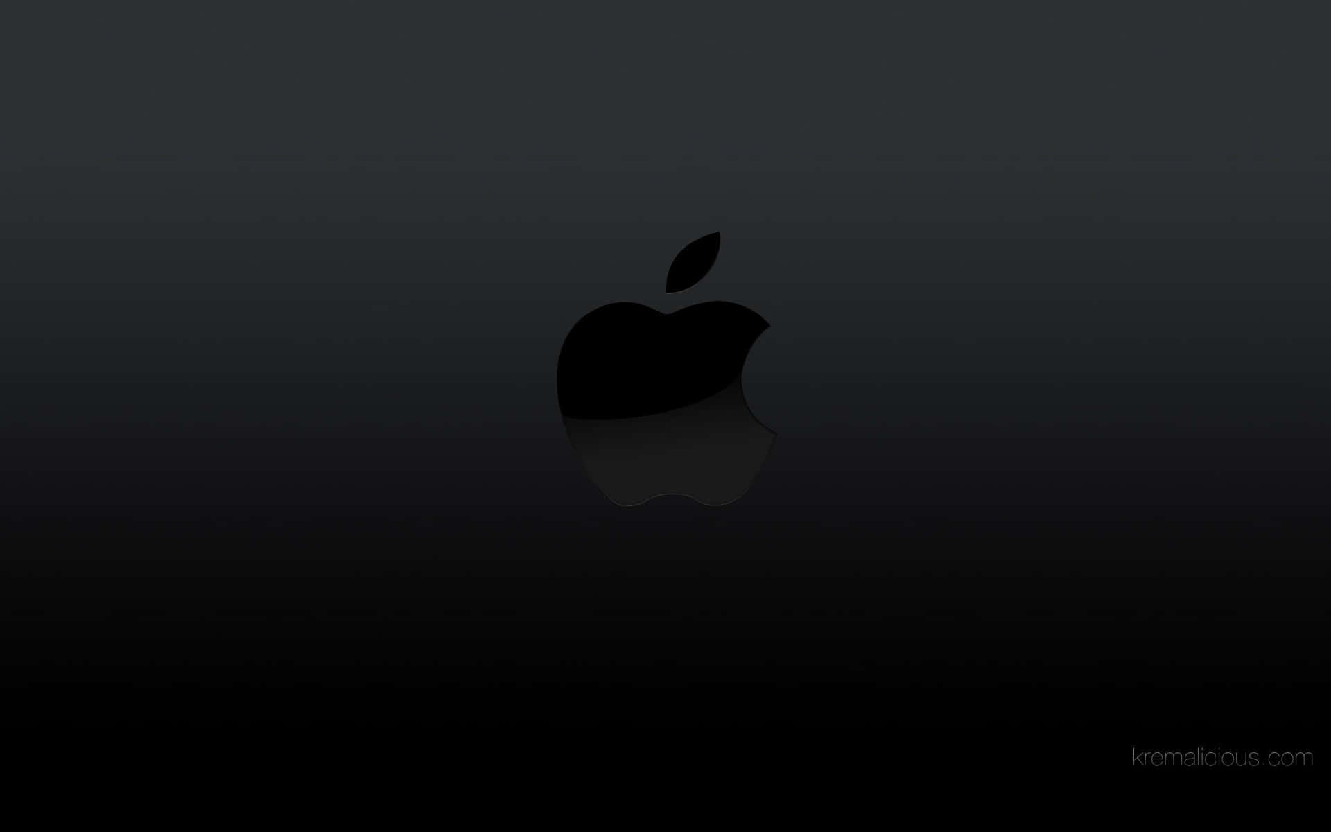 Logode Apple En Negro. Fondo de pantalla