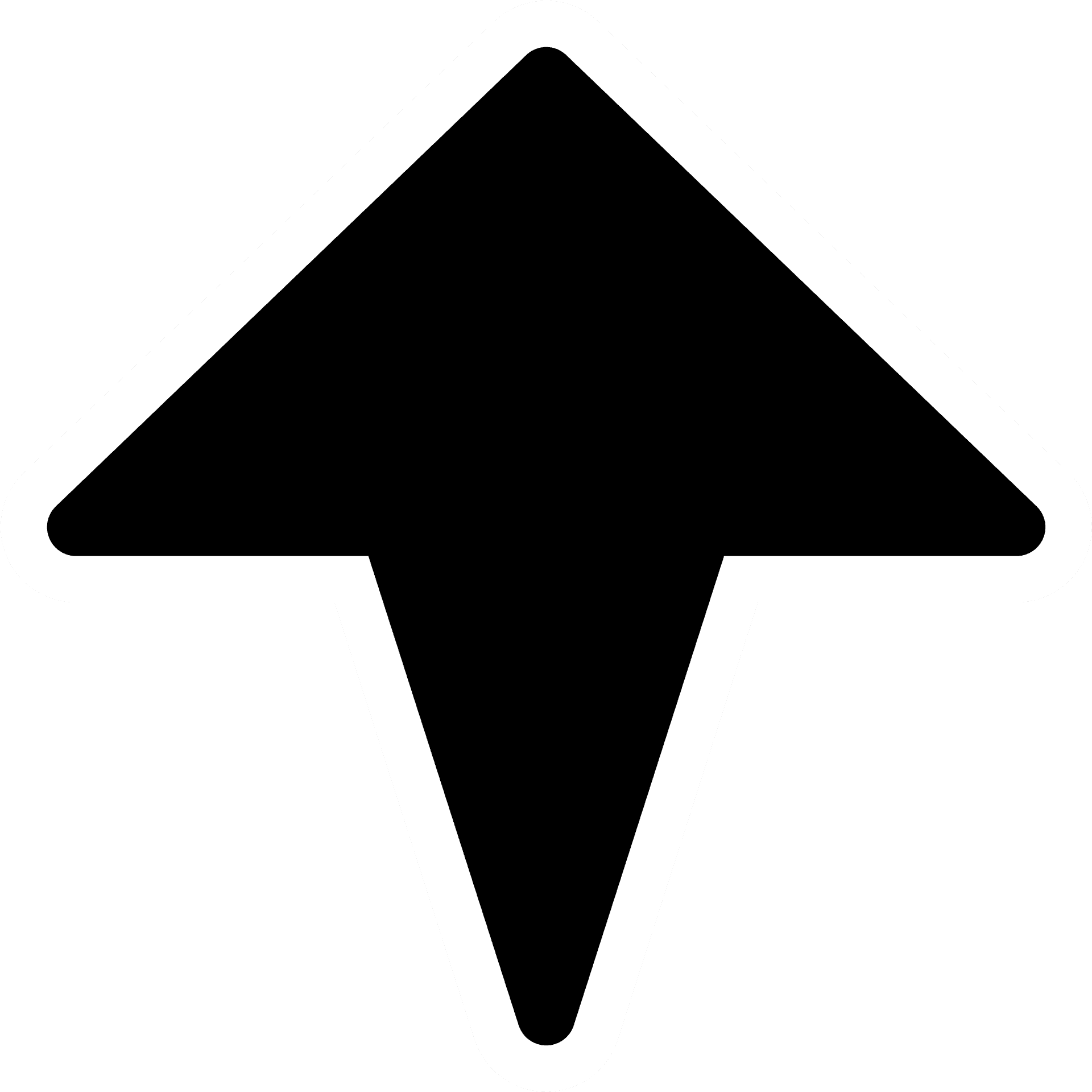 Black Arrow Direction Sign PNG