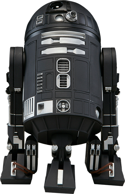 Black Astromech Droid PNG