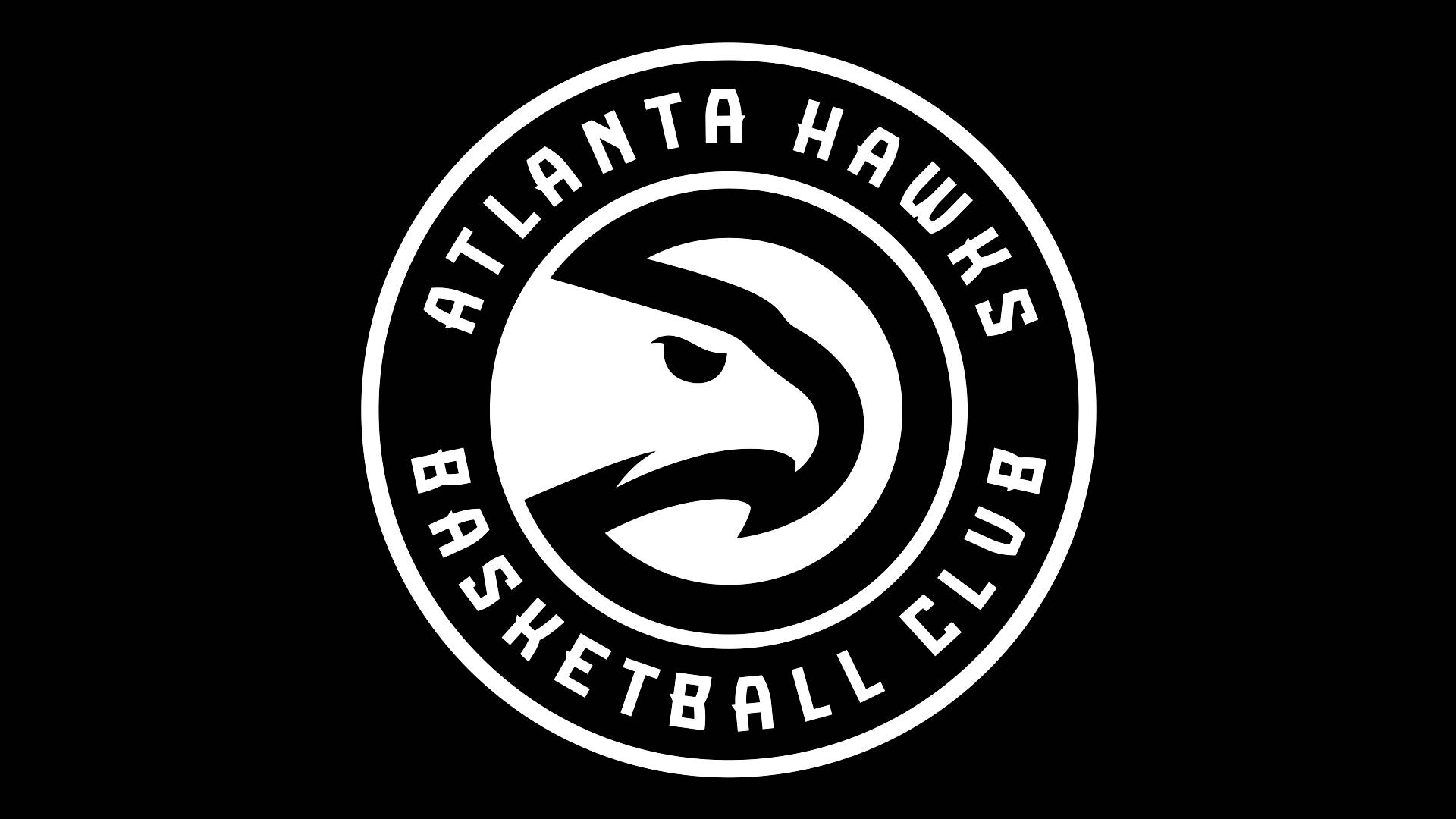 Svartatlanta Hawks Logotyp Wallpaper