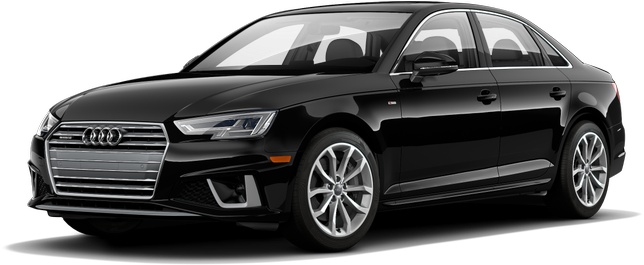 Black Audi Sedan Profile View PNG