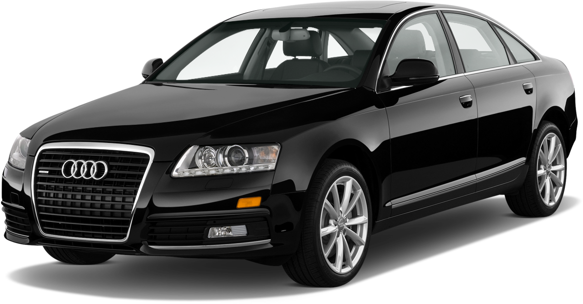 Black Audi Sedan Profile View PNG