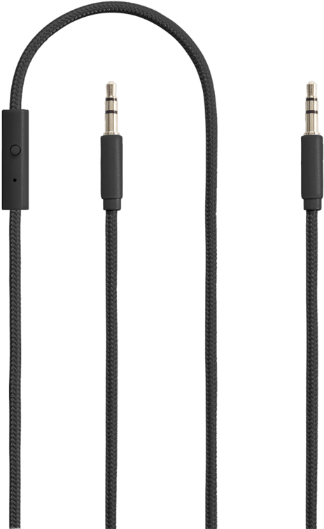 Black Auxiliary Audio Cable PNG