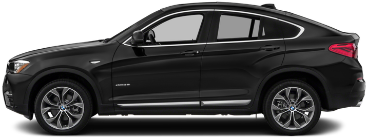 Black B M W X6 Side View PNG