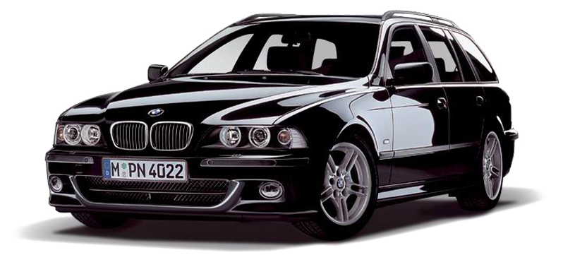 Black B M W5 Series E39 Touring PNG