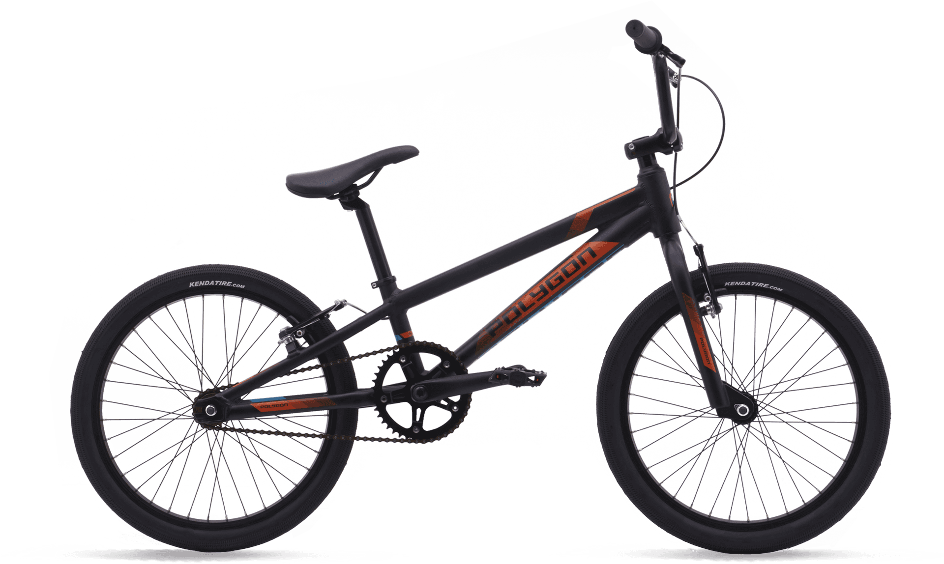 Black B M X Bikewith Orange Accents PNG