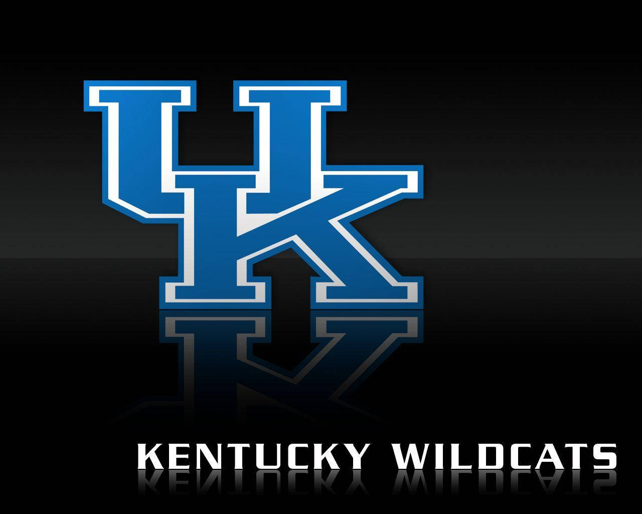Sort baggrund Kentucky Wildcats Logos Wallpaper