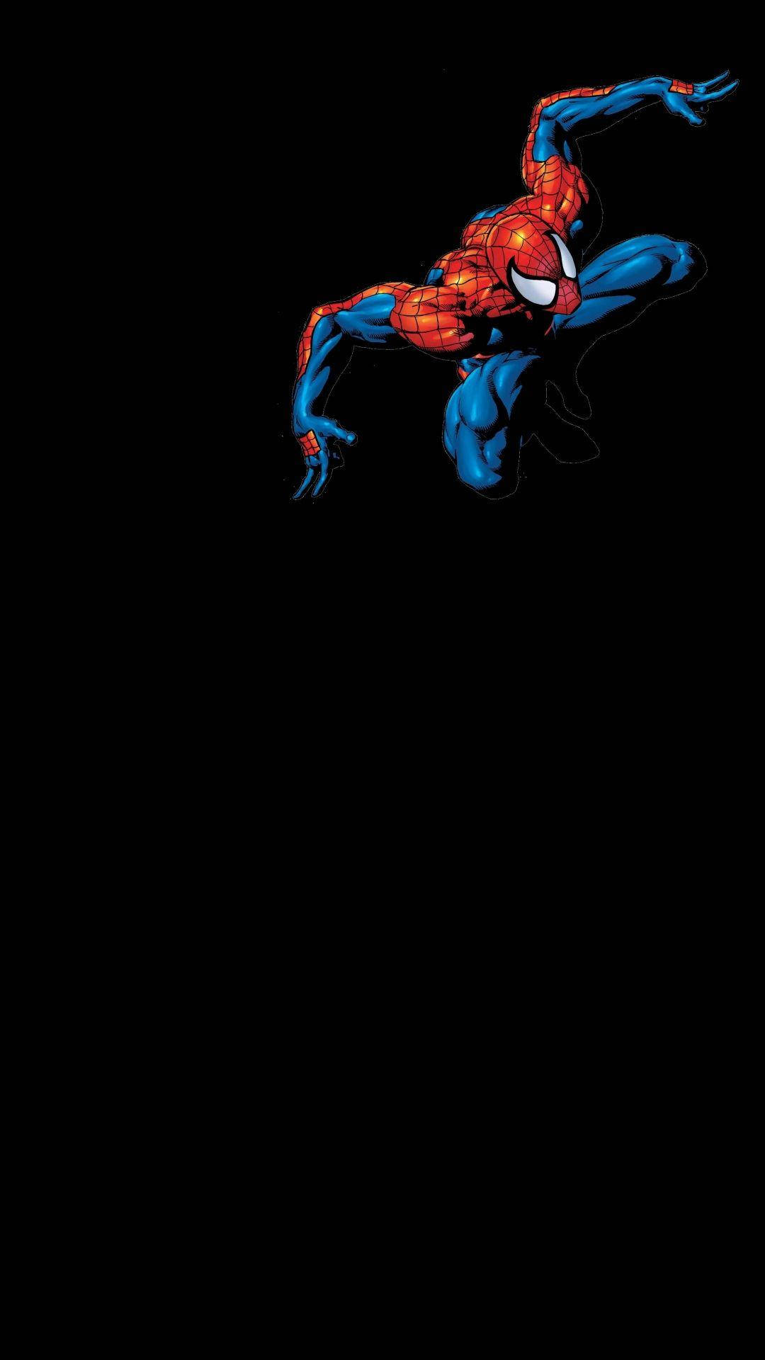 Black Background Spider Man Iphone Wallpaper