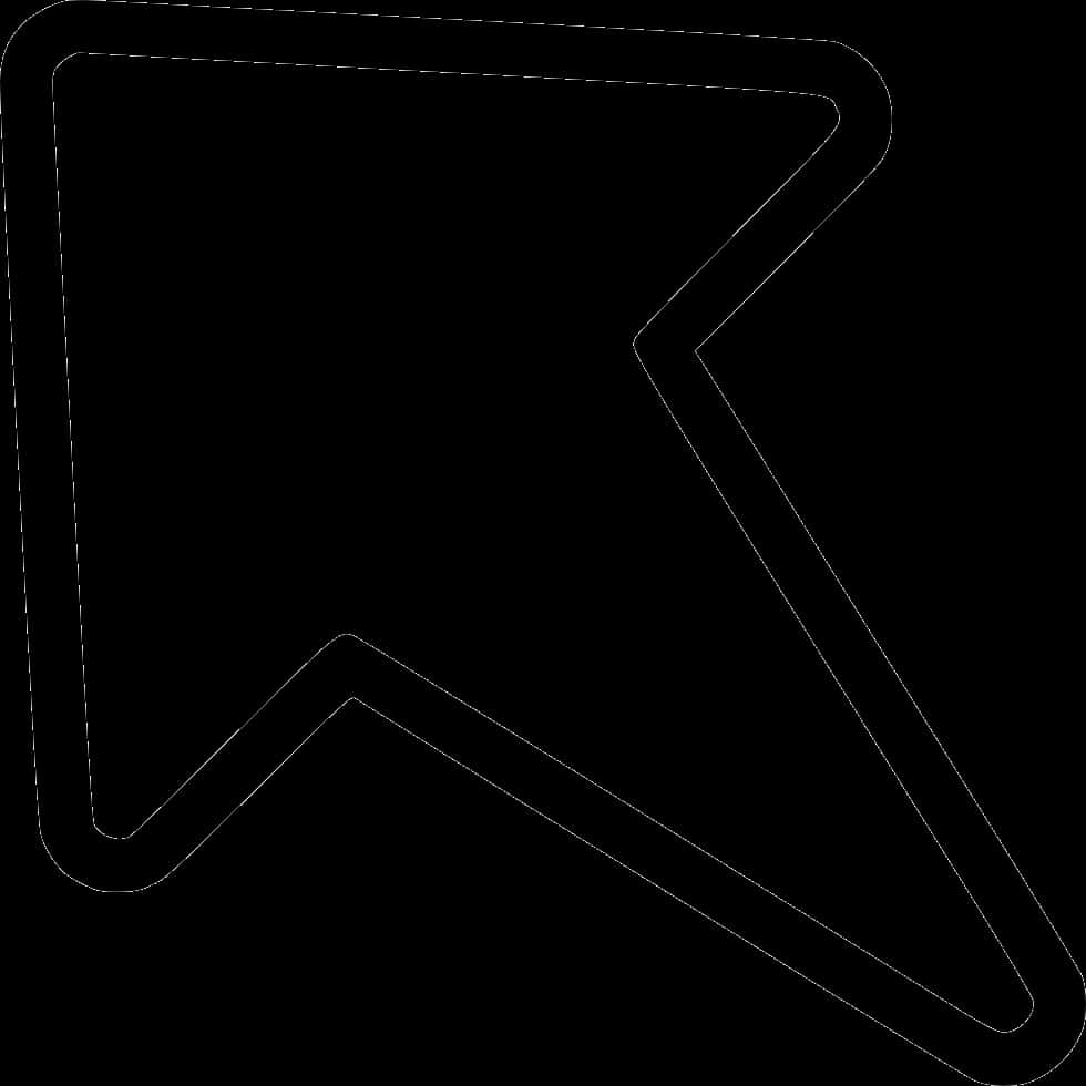 Black Background White Arrow PNG