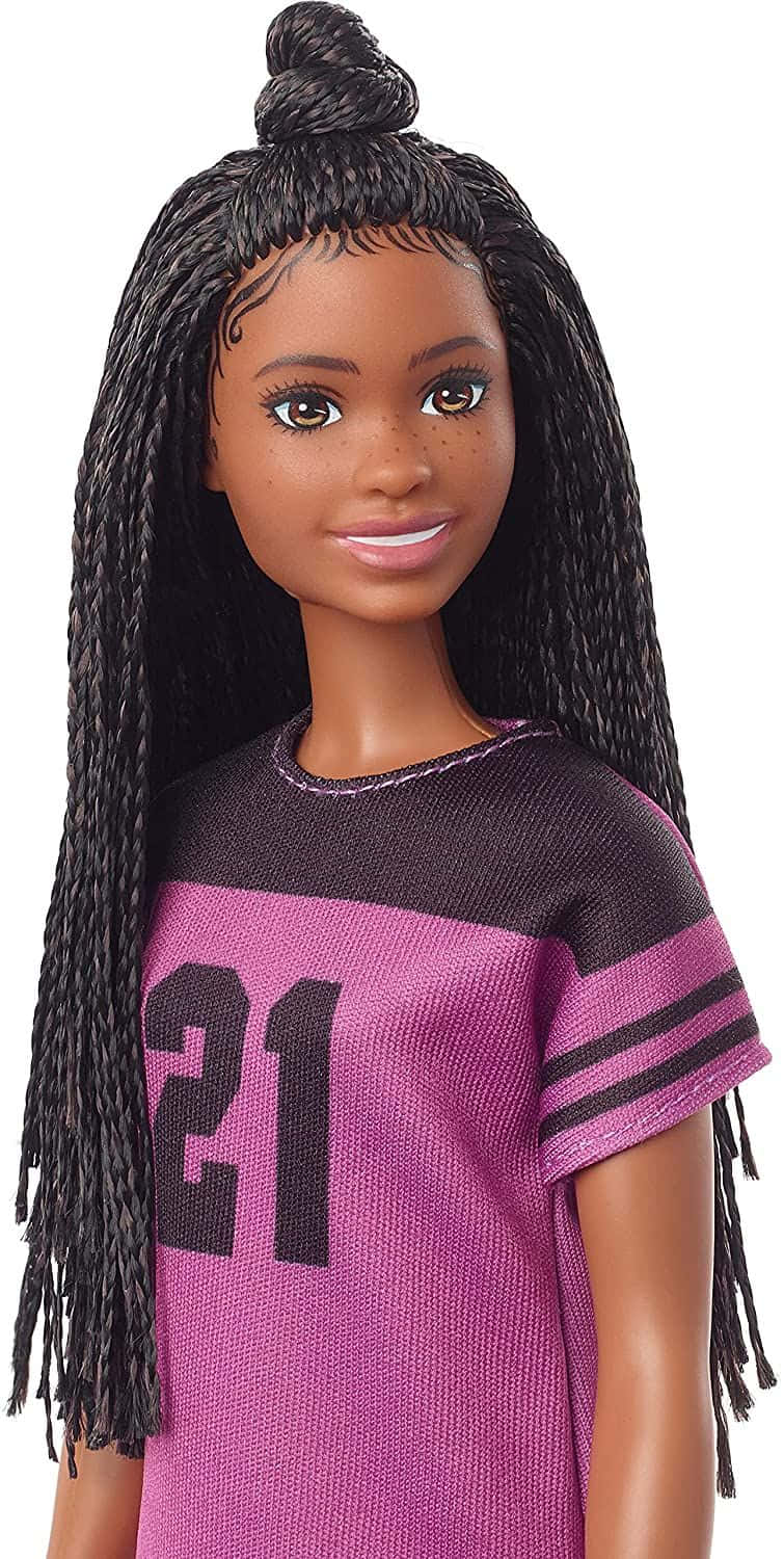 Black Barbie Doll Sporty Look Wallpaper