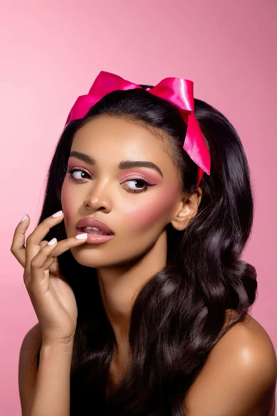Black Barbie Inspired Beauty Shoot Wallpaper