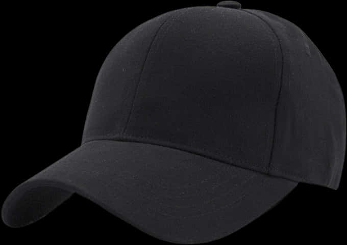 Black Baseball Cap PNG