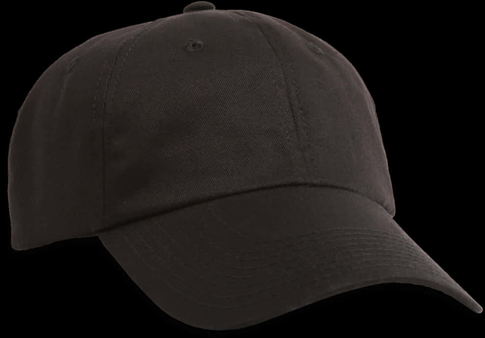 Black Baseball Cap Isolated PNG