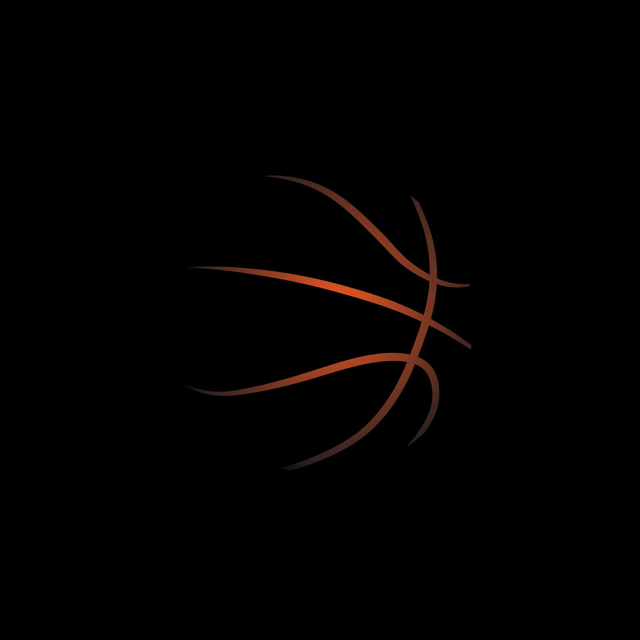 Vektorillustration af en sort basketball Wallpaper