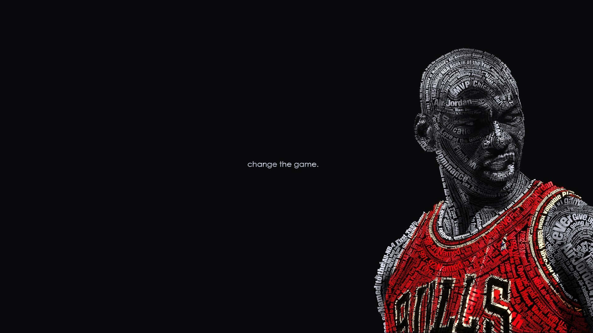 Svartbasket Michael Jordan. Wallpaper