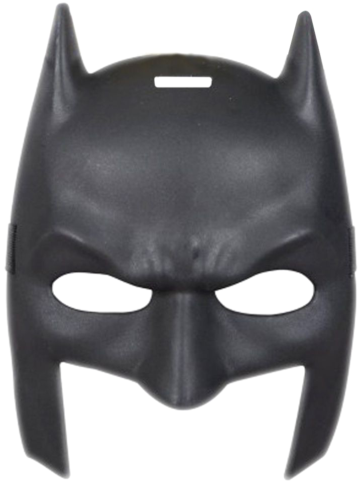 Black Batman Mask Costume Accessory PNG