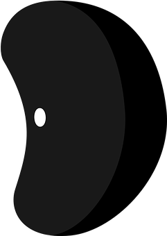 Black Bean Icon Simple PNG