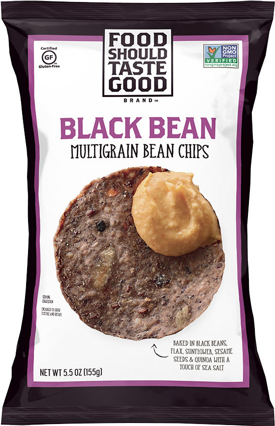 Black Bean Multigrain Chips Package PNG