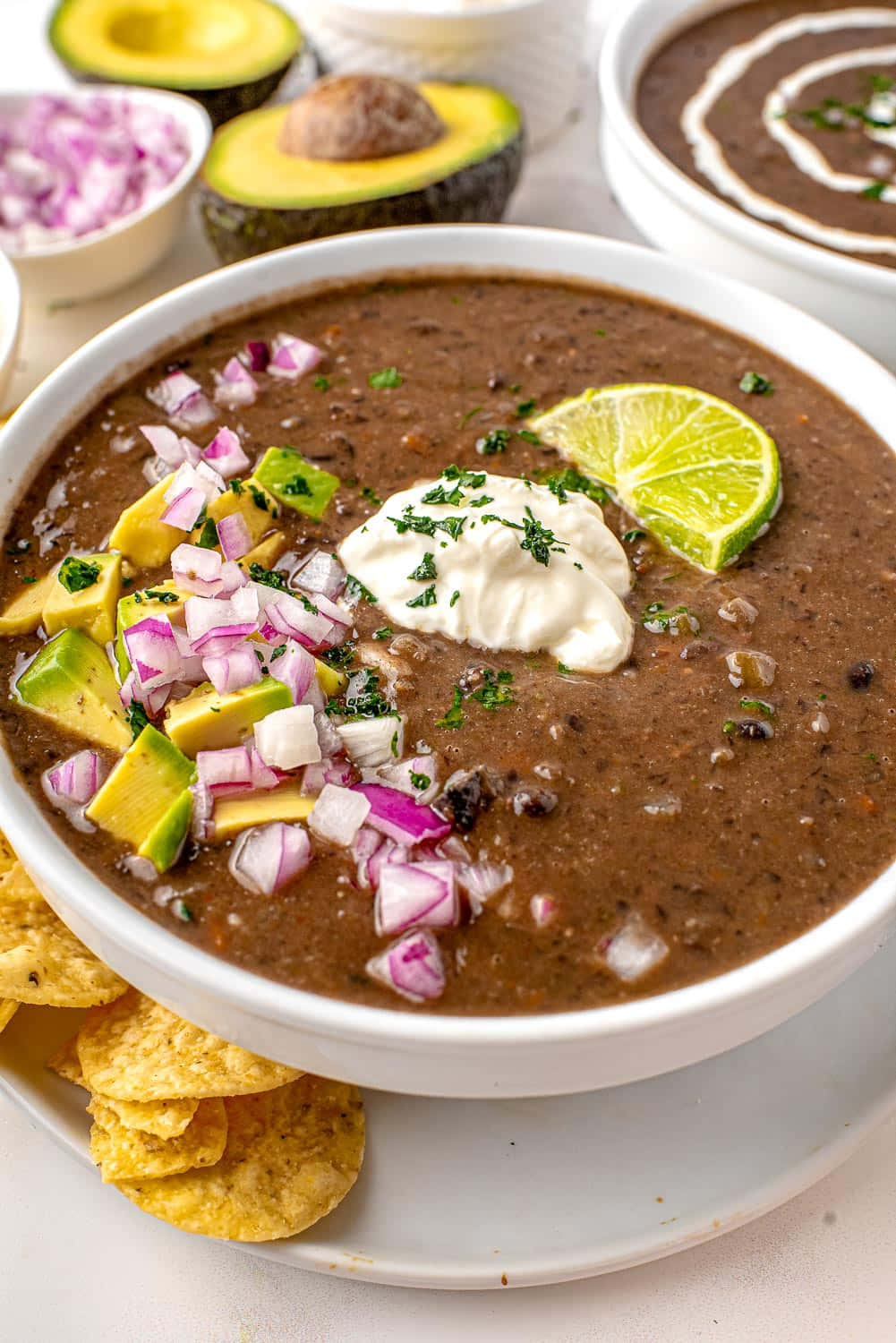 Sopade Frijoles Negros Sabrosa Y Deliciosa Fondo de pantalla