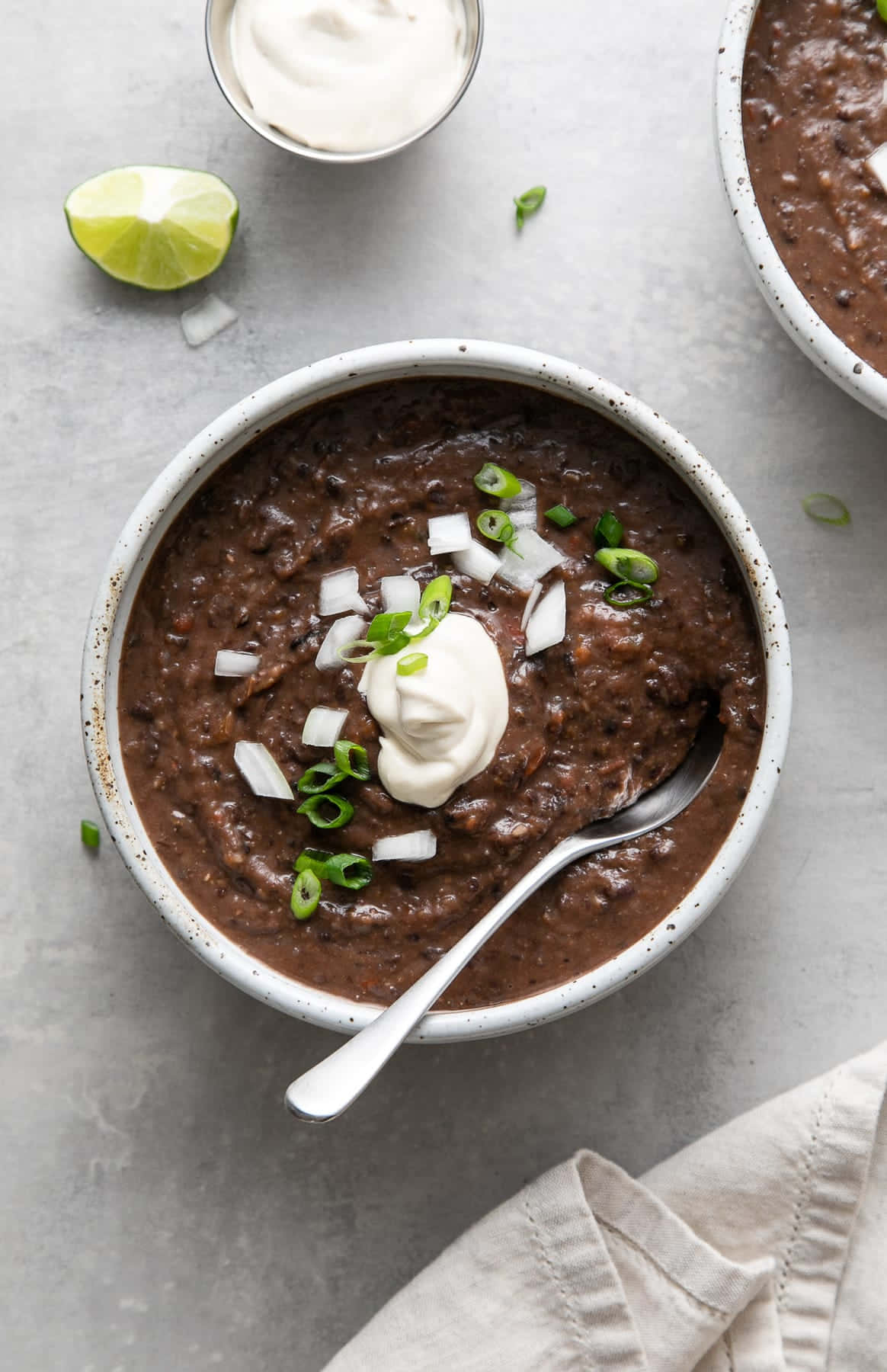Creamy Black Bean Soup — A Deliciously Healthy Meal Wallpaper