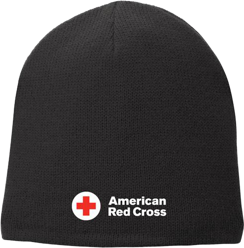 Black Beanie American Red Cross Logo PNG