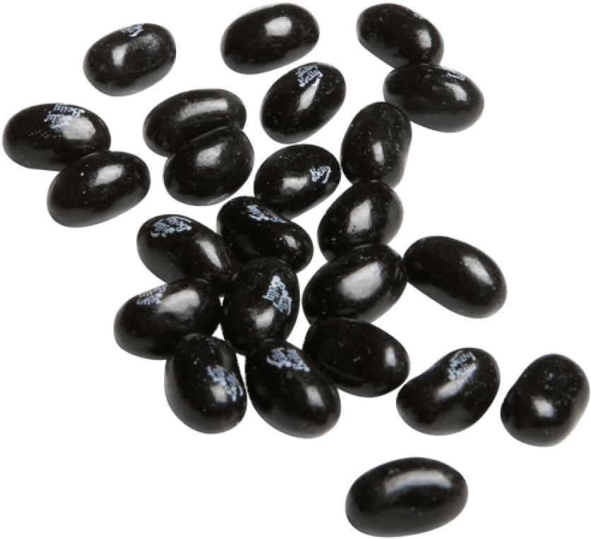 Black Beans Scattered Background PNG