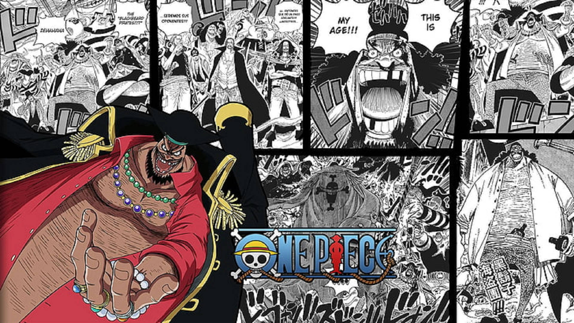 Black Beard Manga Panel