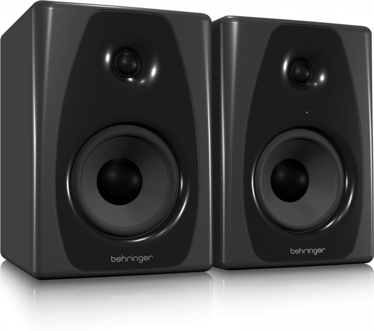 Black Behringer Studio Monitors PNG