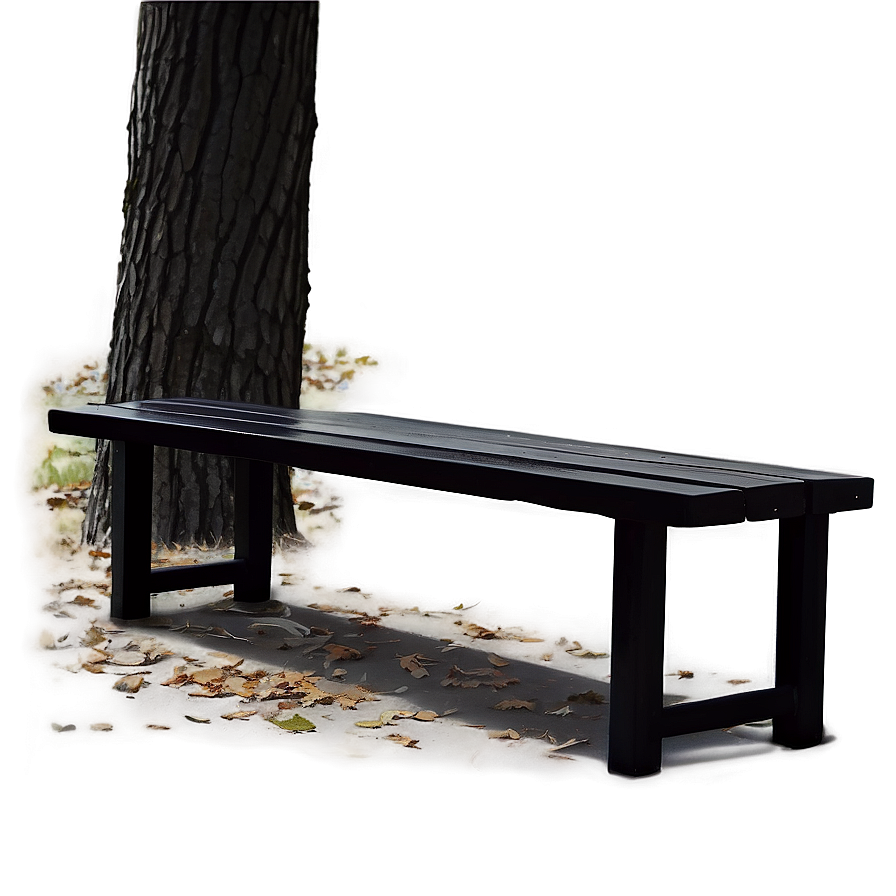 Black Bench Png 05232024 PNG