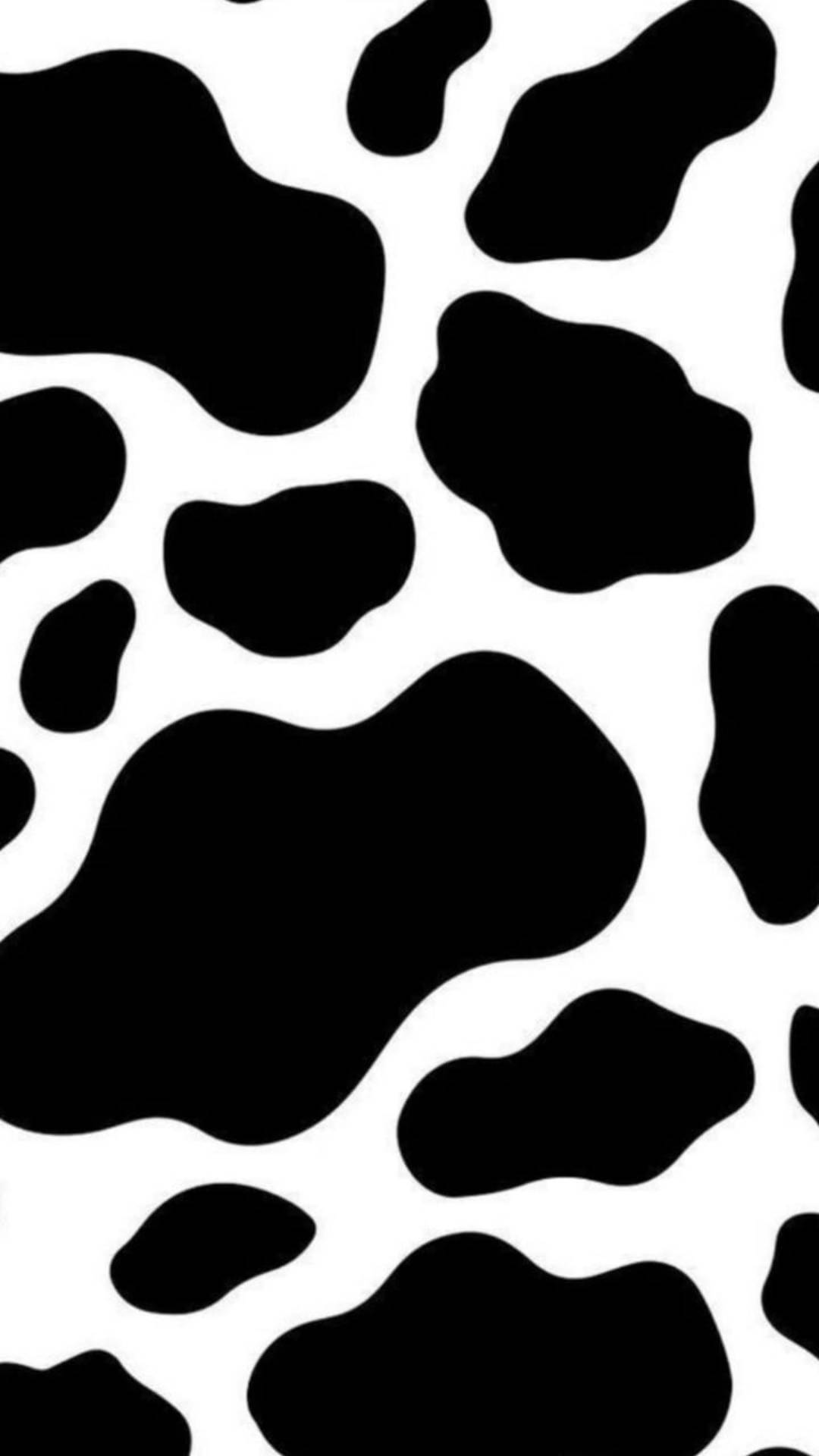 Black Blobs Cute Leopard Print Wallpaper