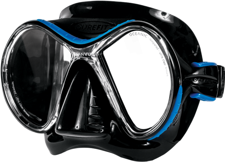 Download Black Blue Snorkeling Mask | Wallpapers.com