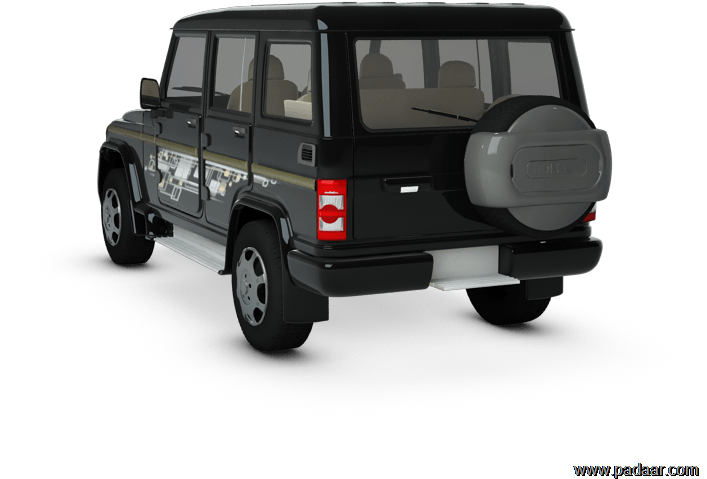 Black Bolero S U V Rear View PNG