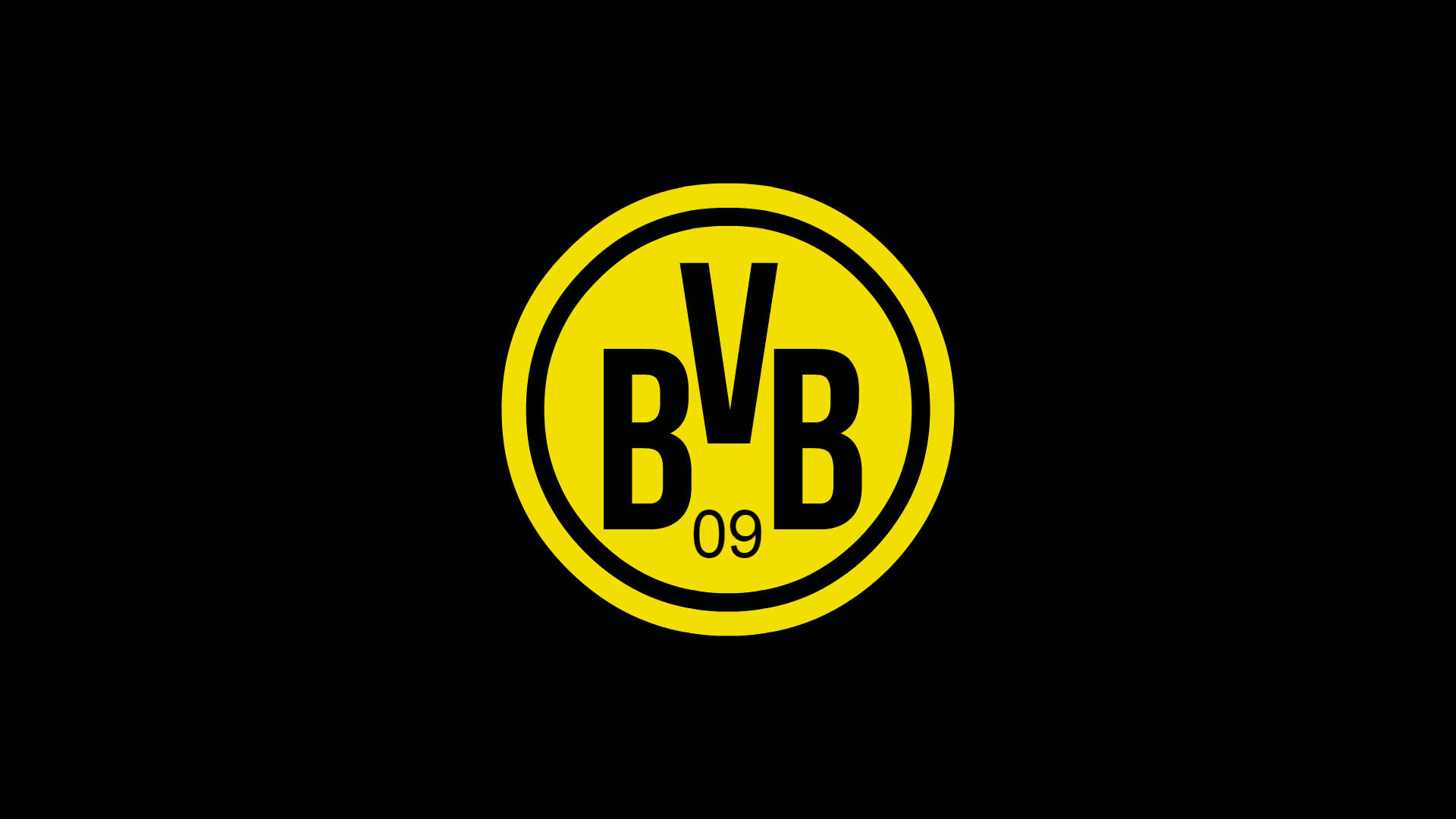 Black Borussia Dortmund Logo Wallpaper