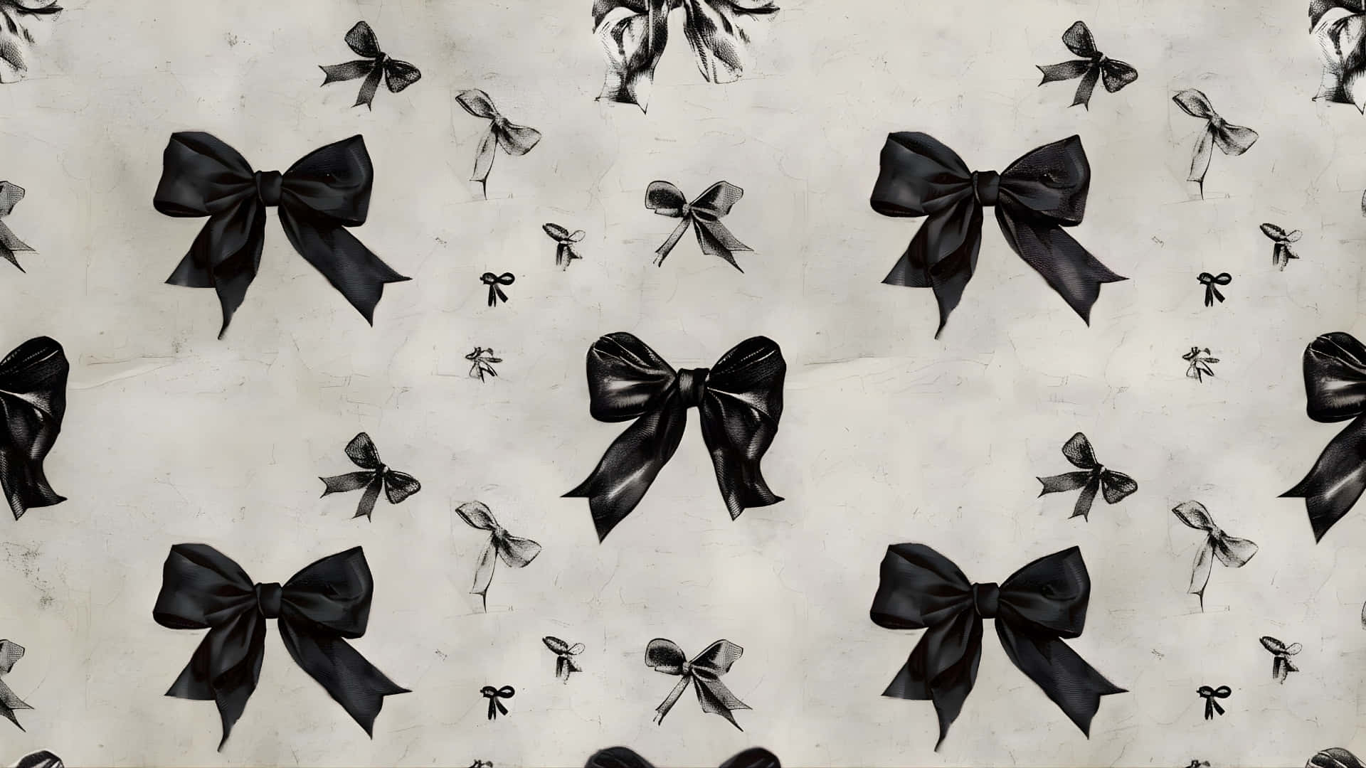 Black Bow Pattern Design Wallpaper