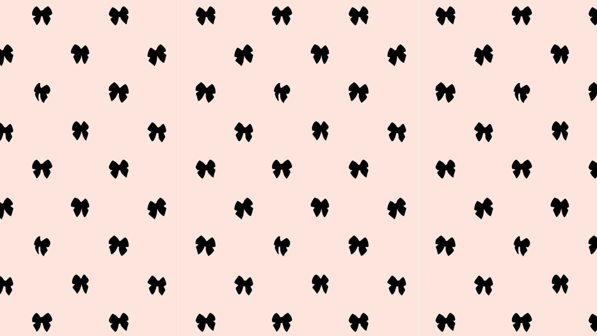 Black Bow Pattern Design Wallpaper