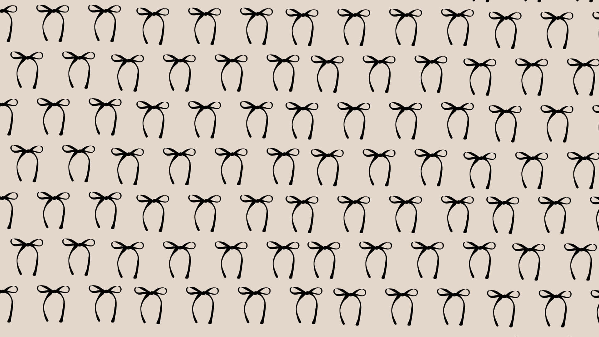 Black Bow Pattern Design Wallpaper