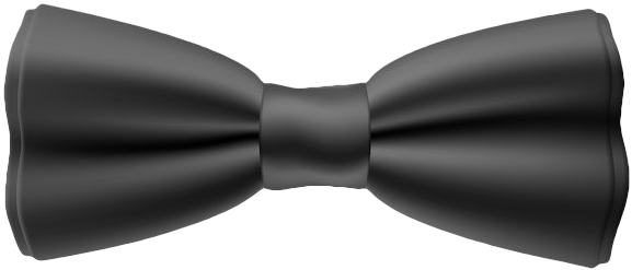 Black Bow Tie Graphic PNG