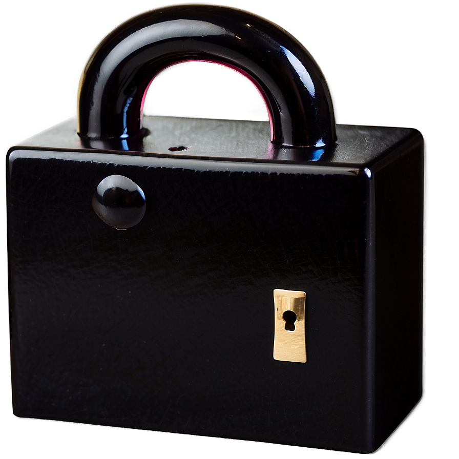 Black Box With Lock Png Ipg34 PNG