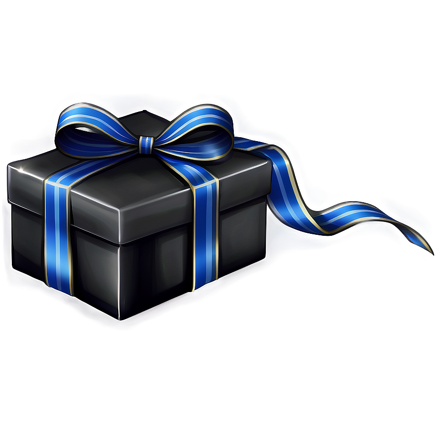 Black Box With Ribbon Png Tgt40 PNG