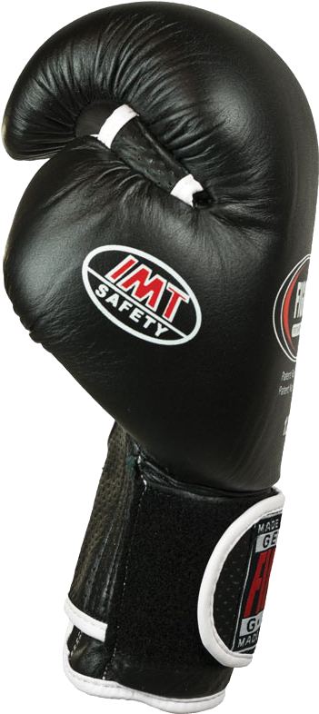 Black Boxing Glove Safety Brand PNG