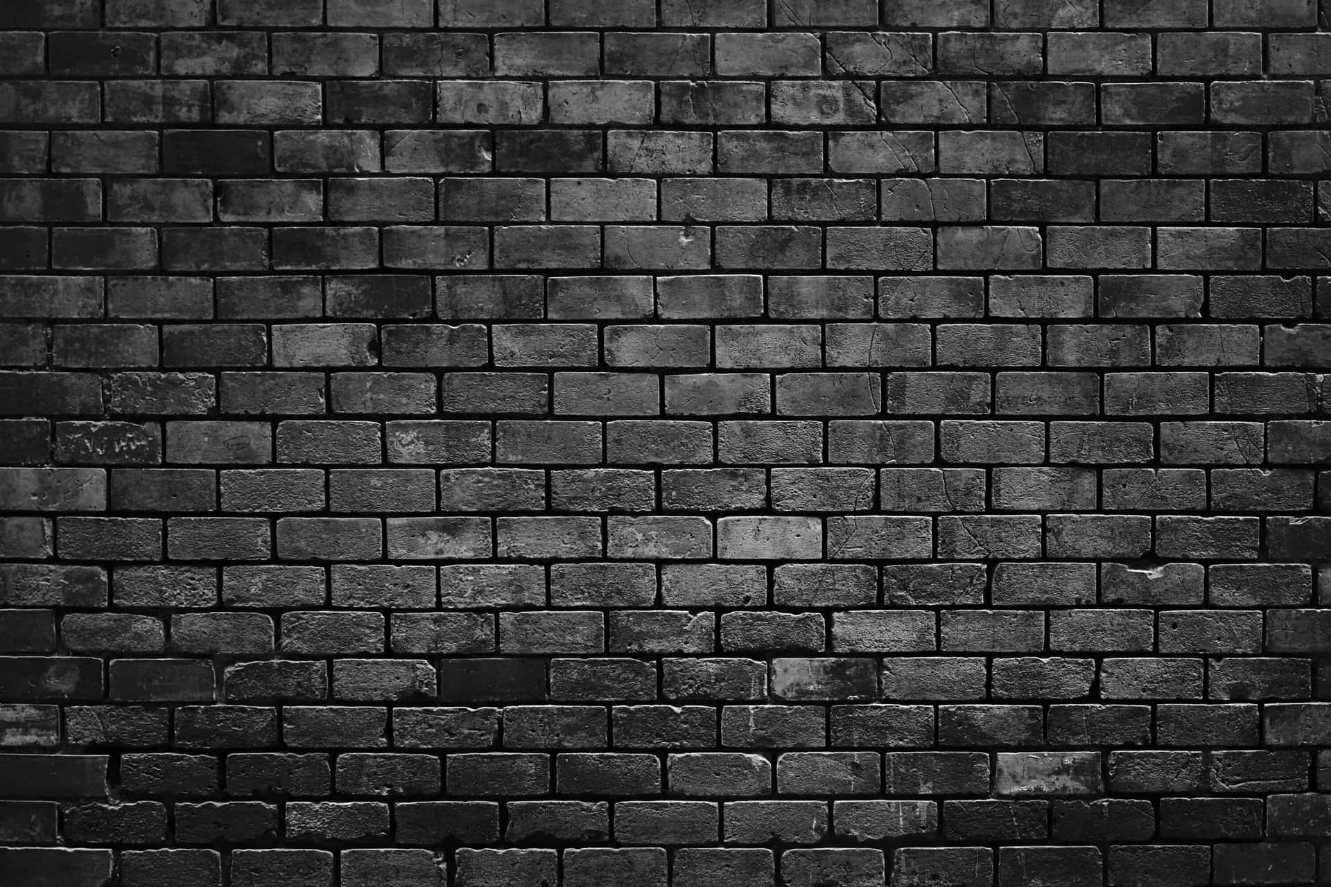 Black brick texture as a wall or room background