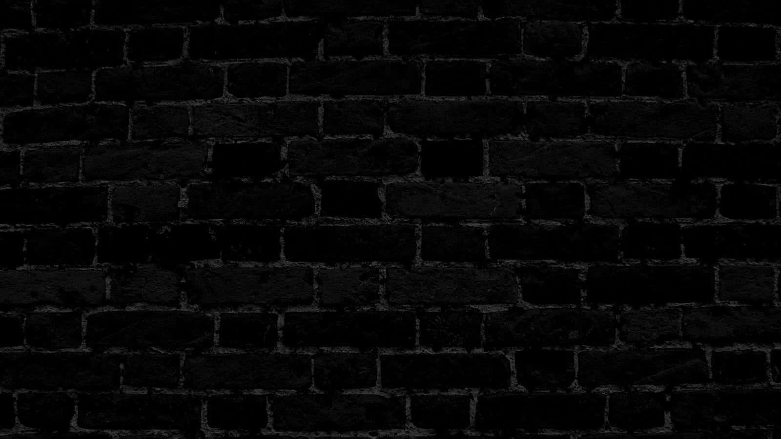 Textured Black Brick Wall