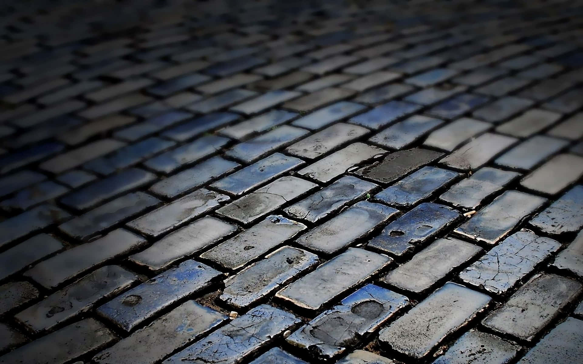 A texture of black brick wall