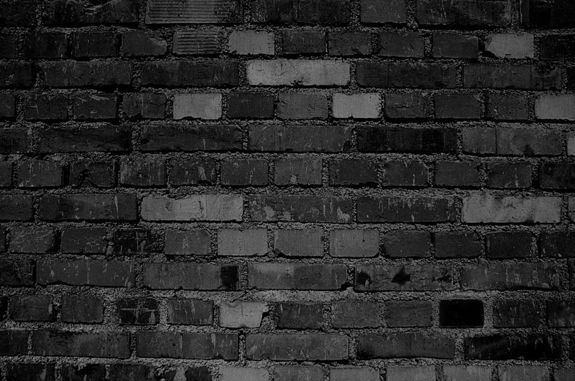 A Brick Wall In Black And White